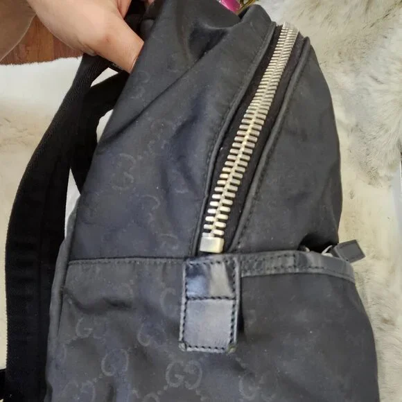 Gucci Black Nylon backpack/rucksack - Picture 6 of 17